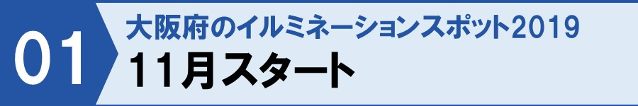 大阪府のイルミネーションスポット2019！11月スタート