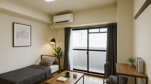 【ルームツアー】コーポひろおか｜駅まで徒歩1分？！商店街にあるマンション◎の画像