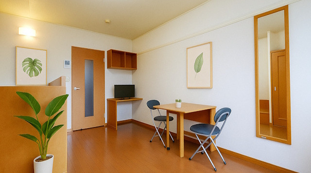 【ルームツアー】レオパレスリバーヒル｜家電付きの奈良教育大学生にオススメな賃貸アパート！学生寮との検討にいかがでしょうか★の画像