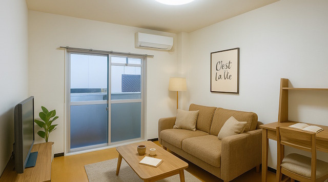 【ルームツアー】サンコート春日｜宅配ボックスで受け取りラクラク！一人暮らしにオススメマンションの画像