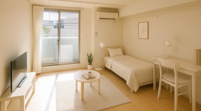 【ルームツアー】カーサ・ドマーニⅡ｜オートロック付きの1Kマンション！お料理する方にピッタリな広めなシステムキッチン☆の画像