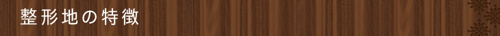 整形地の特徴