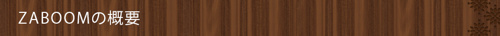 <ZABOOMの概要>
