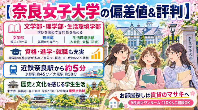 【奈良女子大学】の偏差値&評判