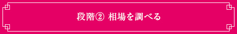 段階②相場を調べる
