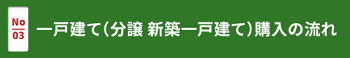 【一戸建て（分譲 新築一戸建て）購入の流れ】