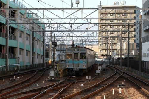 電車が走り出す写真
