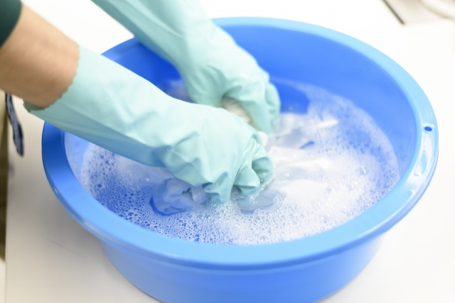 【布マスクを洗う手順】