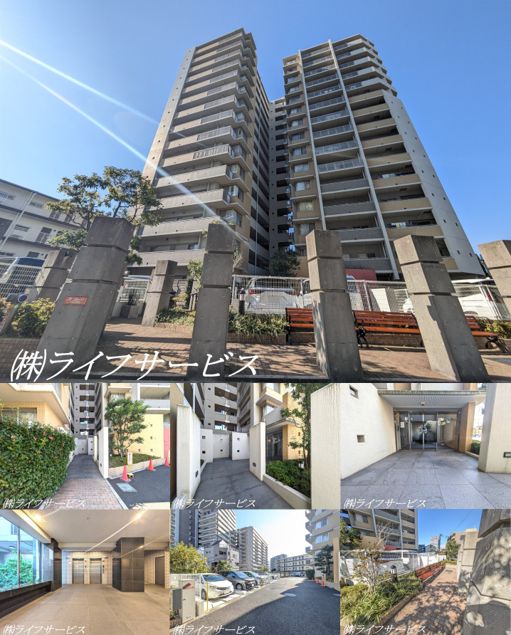 ペルル加島の外観と共用部写真