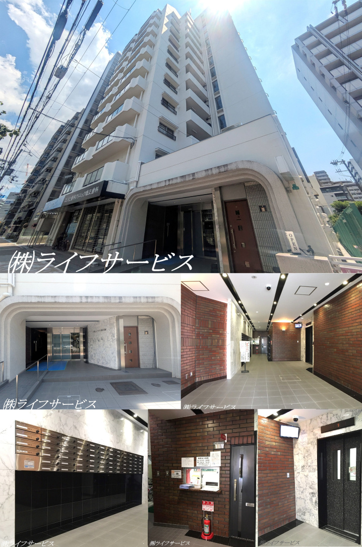 パルムハウス新大阪の外観と共用部