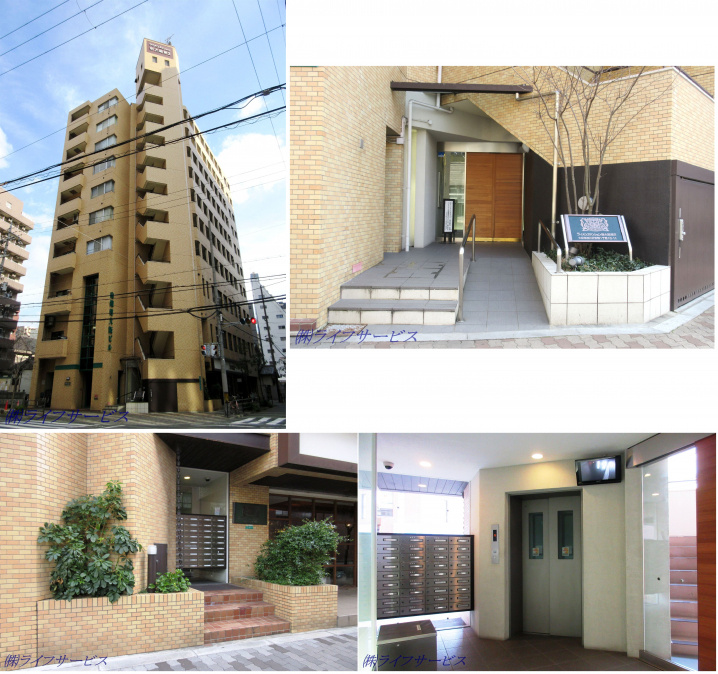 ライオンズマンション新大阪第２の外観と共用部