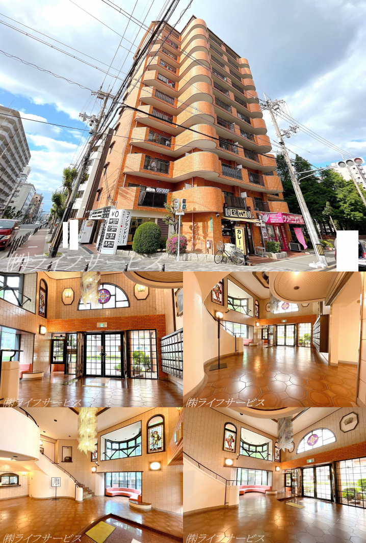 エレガントライフ新大阪の外観と共用部