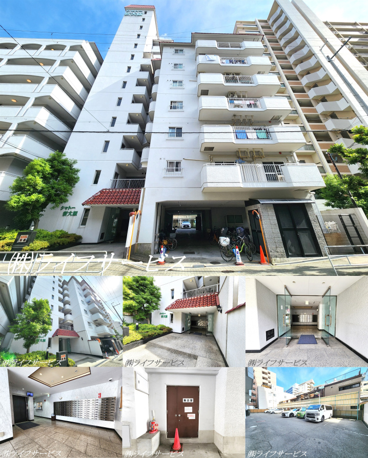 シャトー新大阪の外観と共用部