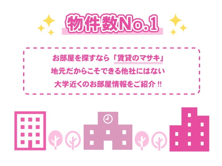 奈良女子大学・奈良教育大学他エリアの賃貸物件数が豊富