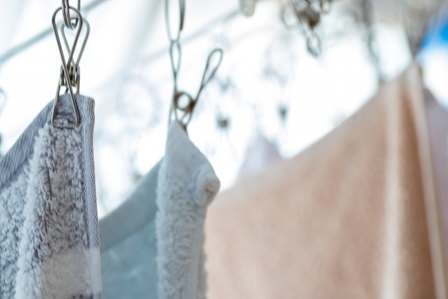 タオルの干し方はどうしたらいいのか?