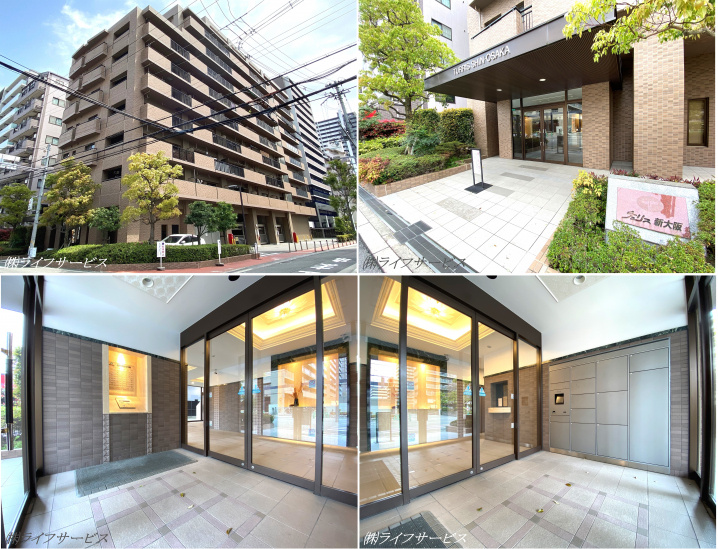 チュリス新大阪の外観共用部