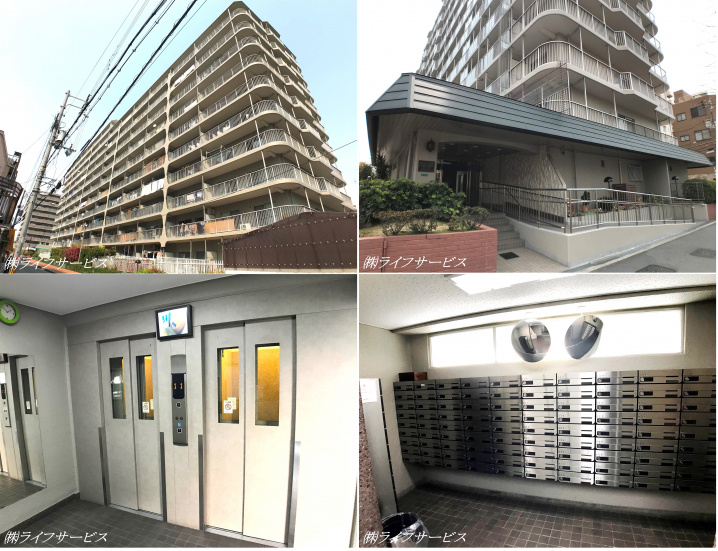 新大阪第２スカイハイツの外観と共用部