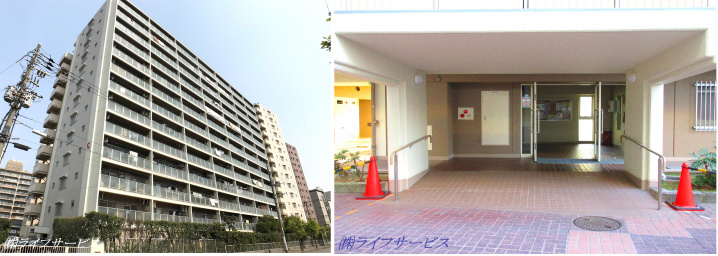 新大阪ファイナンスＣ棟の外観と共用部