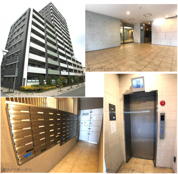 ブランズ新大阪の外観と共用部