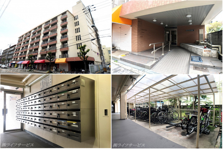 サンマンションの外観と共用部