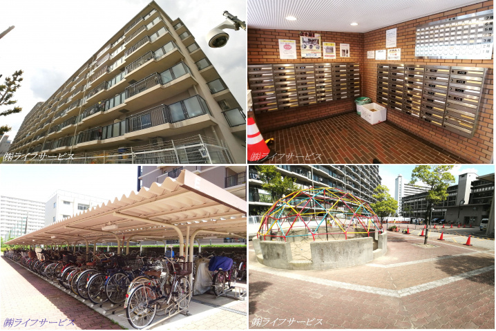 ユニライフ北大阪１号棟の外観共用部