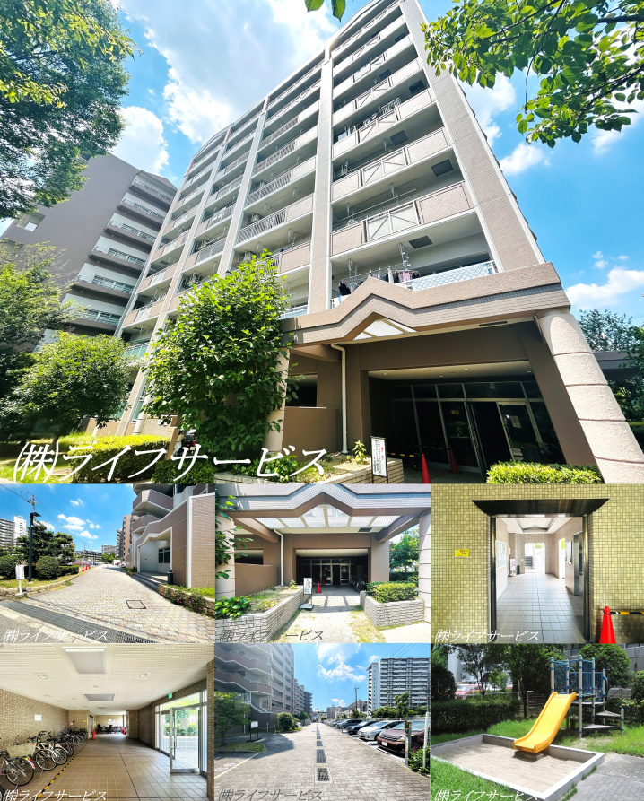 アーベイン東三国３１号棟の外観と共用部