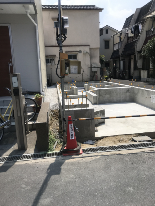 摂津市千里丘東５丁目新築工事進捗　①　の画像