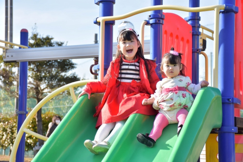 遊具が充実！「大国町北公園 」「大国町南公園」