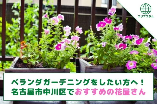 ベランダガーデニングをしたい方へ！名古屋市中川区でおすすめの花屋さんの画像