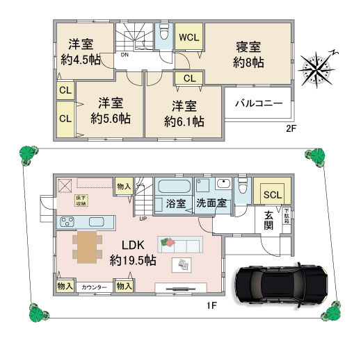 伊丹市千僧6丁目 新築戸建2区画WEBチラシ公開中です! の画像