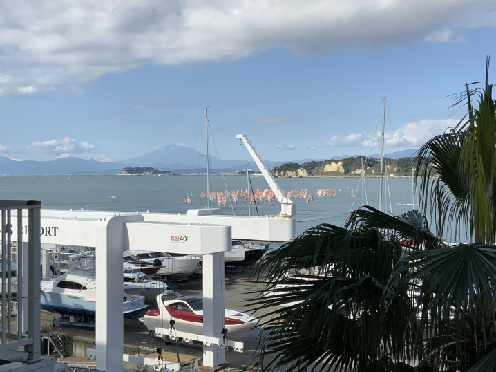 揺らめくヨットが可愛く連なります♪の画像