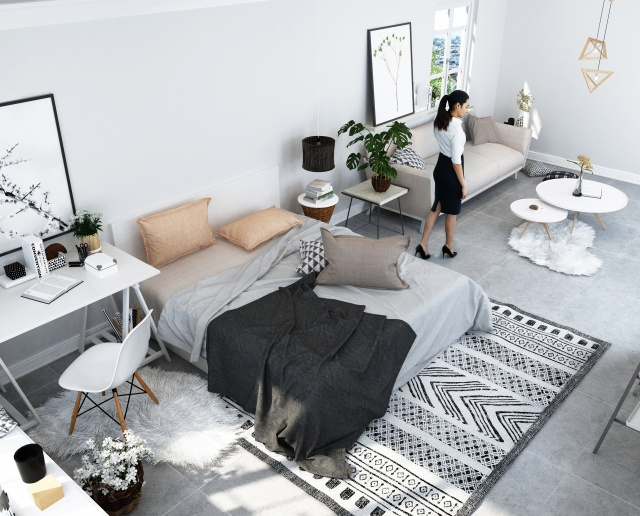 一人暮らしにおすすめする賃貸住宅に使うラグについての画像