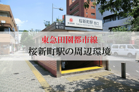 不動産屋が紹介する東急田園都市線・桜新町駅の街並みの画像