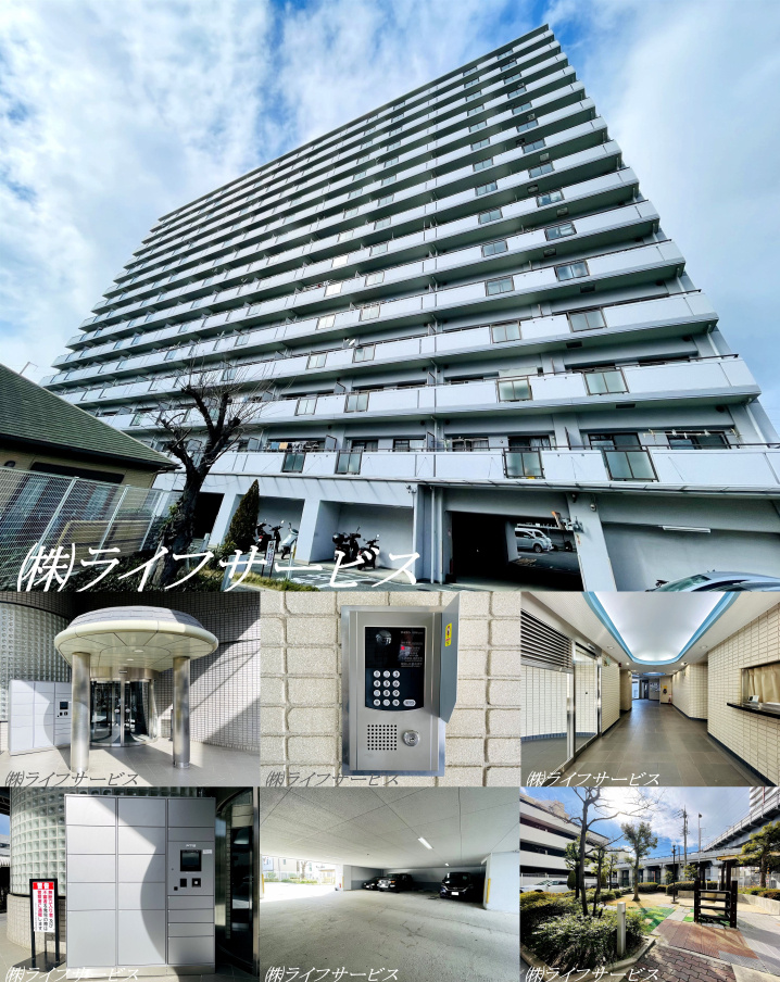 ユニハイム十三野中の外観と共用部