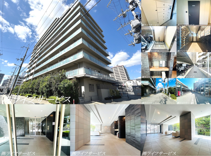 サンメゾン北大阪神崎川駅前ザ・ゲートの外観と共用部