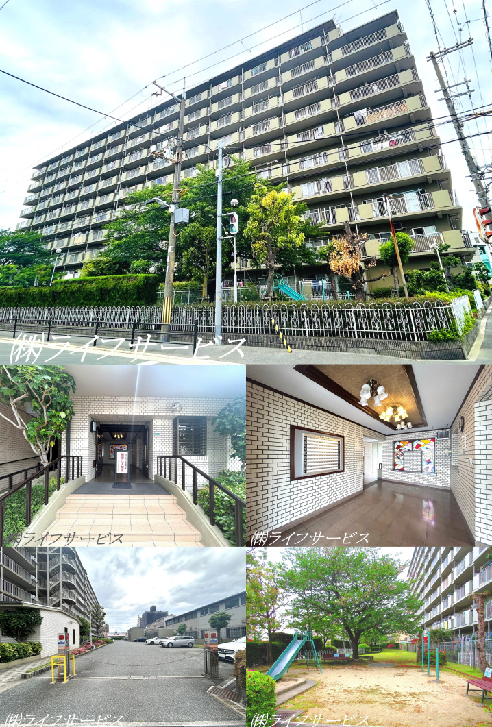 ユアサハイム新高の外観と共用部