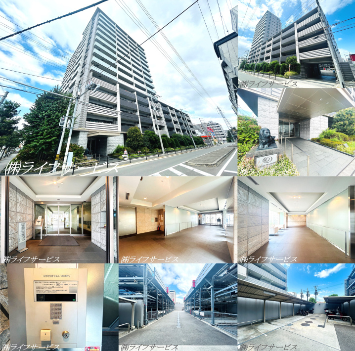 ライオンズ三国の外観と共用部