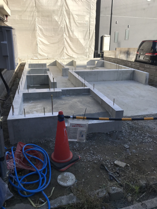 茨木市庄２丁目新築　工事進捗①の画像