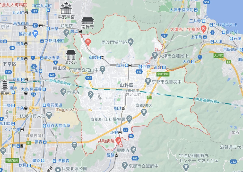 【基準地価】京都市山科区地点変動率上位3地点を調べてみました！の画像