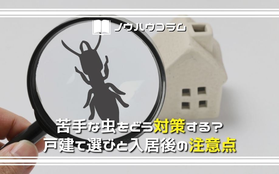 苦手な虫をどう対策する？戸建て選びと入居後の注意点の画像