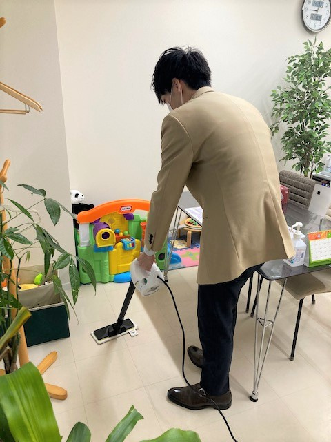 スチームクリーナーで抗菌対策の画像