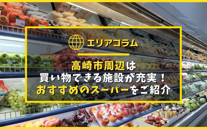 高崎市周辺は買い物できる施設が充実！おすすめのスーパーをご紹介