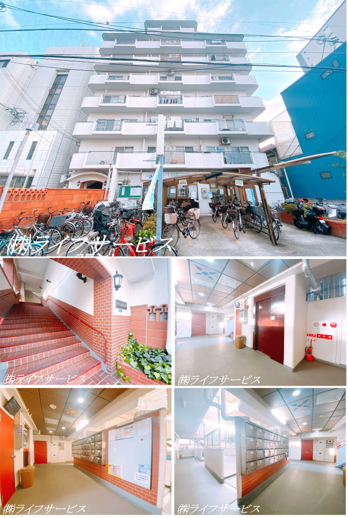 クリーンハイム十三の外観と共用部