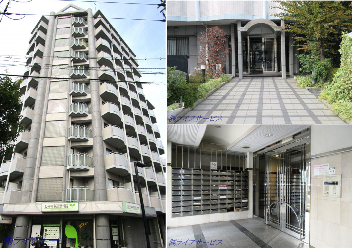 朝日プラザ梅田北デラリブジェの外観と共用部