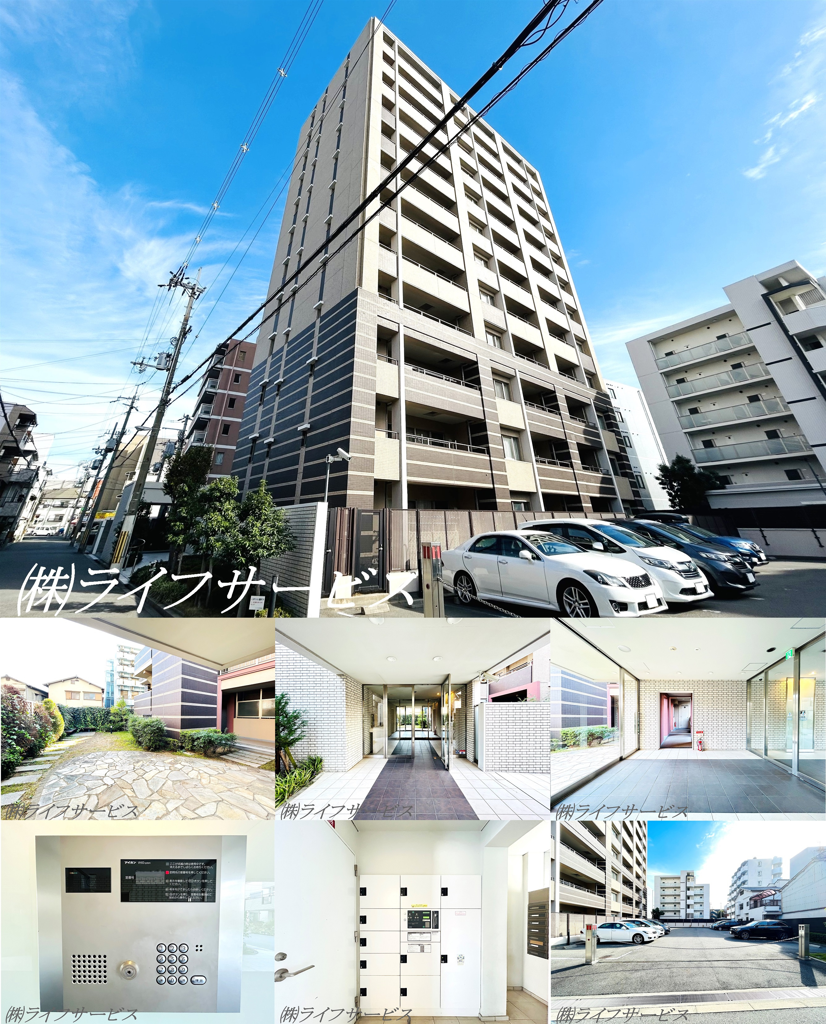 サンクタス塚本の外観と共用部