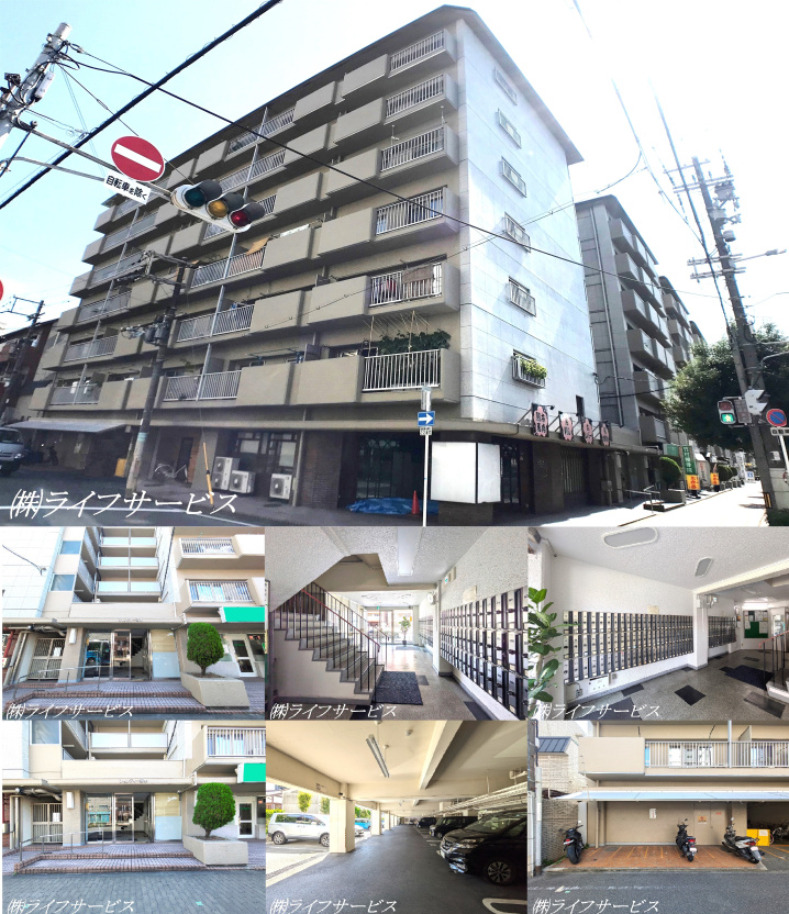 シャンティー塚本の外観と共用部