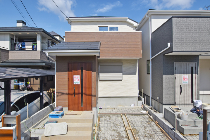 【現場進捗】伊丹松ヶ丘1丁目新築戸建｜全2区画最新情報です。の画像