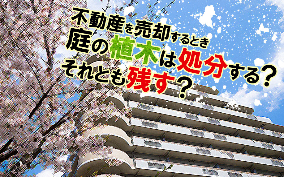 不動産を売却するとき庭の植木は処分する それとも残す 三田市でファミリー向けの不動産情報 家を売る時 買う時はfreey フリー へ