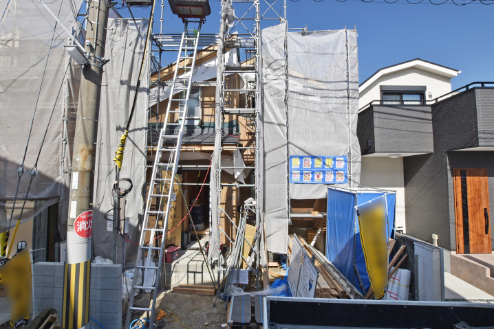 【現場進捗】伊丹市池尻3丁目新築戸建｜南面接道限定1区画の最新情報です。の画像