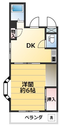 ★人気物件★駅近で嬉しいセパレート【絹川ハイツ】の画像